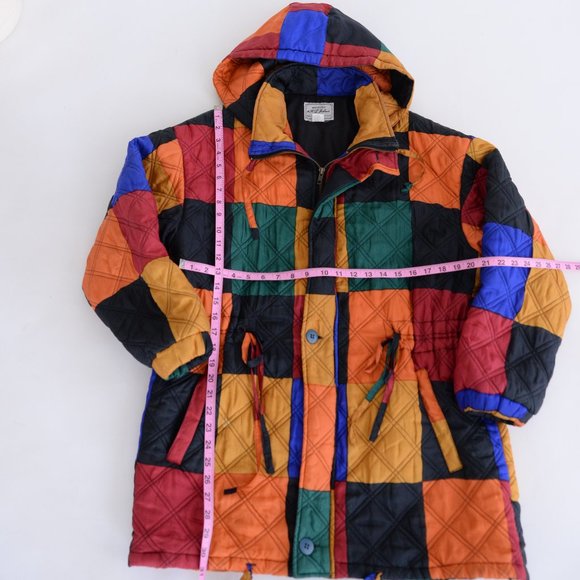 Colorful Patchwork Utility Jacket - Picture 5 of 15